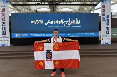 Două medalii pentru studentul Academiei la Campionatul Mondial de Taekkyeon imagine 1
