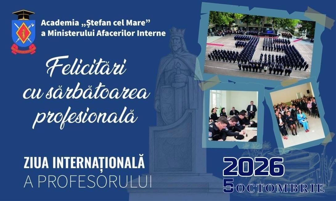 Profesorii Academiei „Ștefan cel Mare” – celebrați de Ziua profesională a lucrătorilor din învățământ