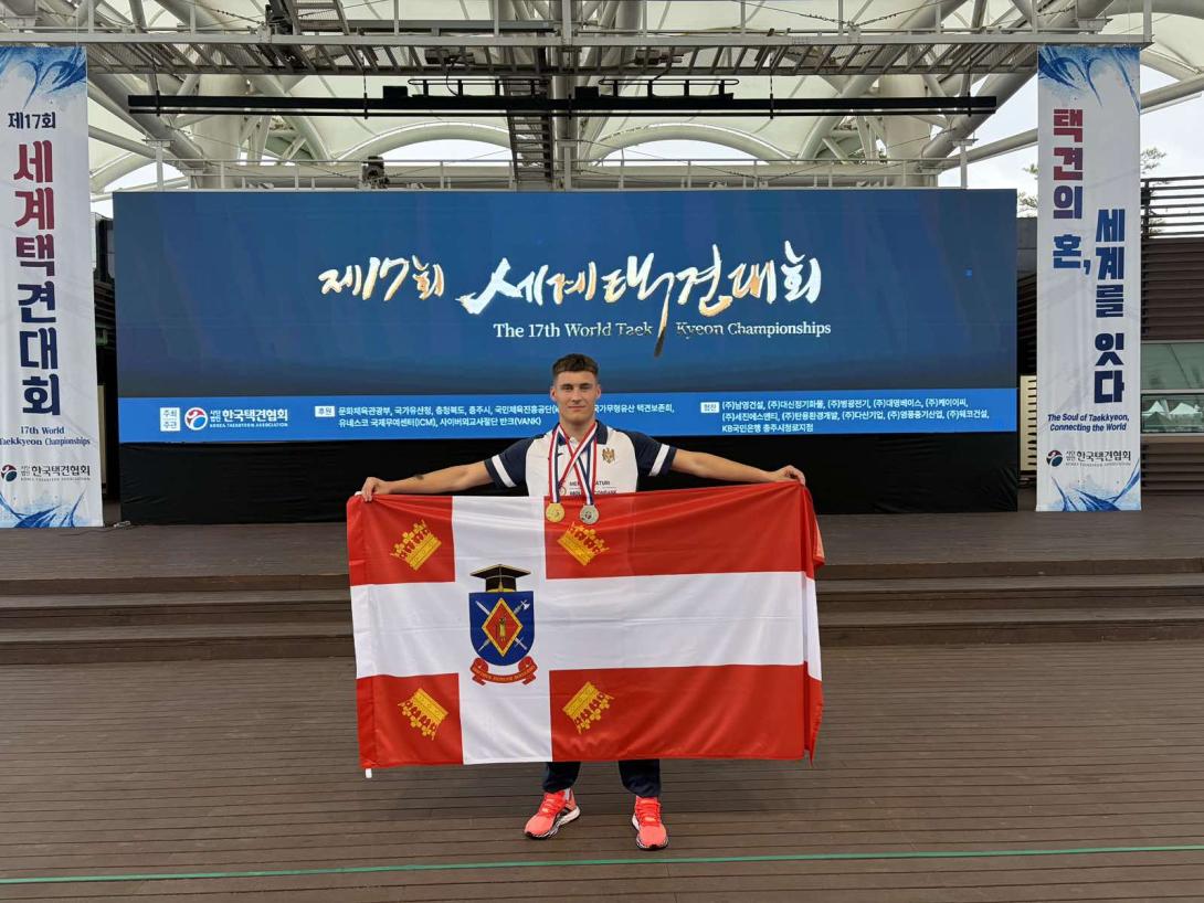 Două medalii pentru studentul Academiei la Campionatul Mondial de Taekkyeon